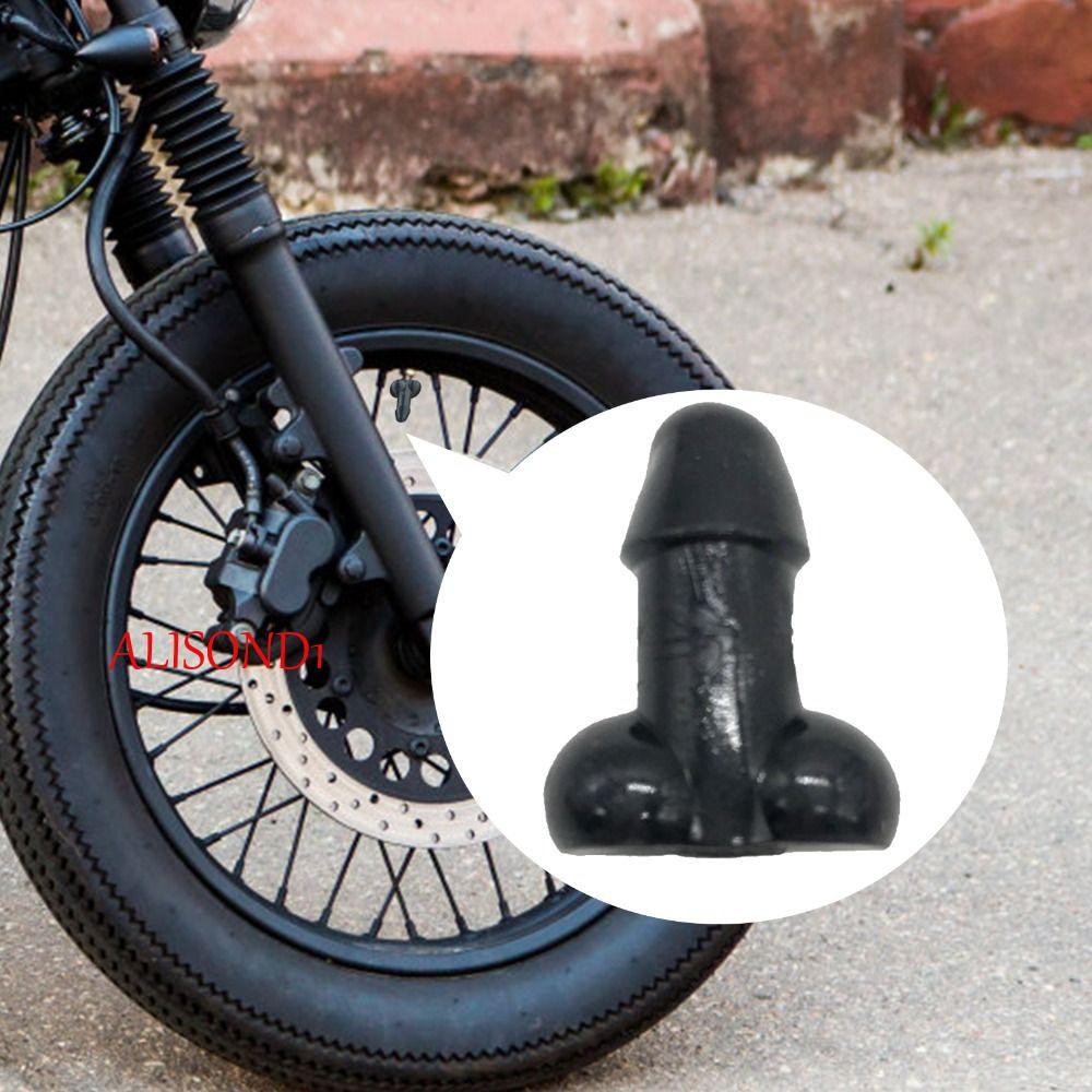 ALISOND1 Tyre Rim Stem Cover Luminous Stem Air Valve Caps 4 ชิ้น/เซ็ตจุกนมหมวกวาล์ว Stem ฝุ่นครอบคลุมฝุ่นล้อ Hub วาล์ว Prank วาล์ว Stem Caps