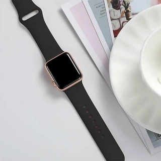 สายรัดยางซิลิโคนสร้อยข้อมือสายนุ่ม for Smartwatch Iwatch Ultra 3 2 49มม. Series 11 10 9 8 7 SE 3 2 46 42 45 44 40 41มม.