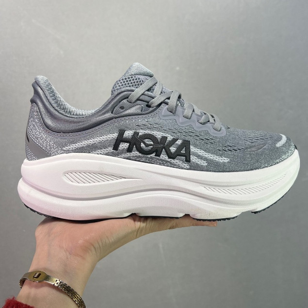 Hoka Bondi 9 และ Hoka Bondi 8 รองเท้าวิ่งสำหรับผู้ชายและผู้หญิง