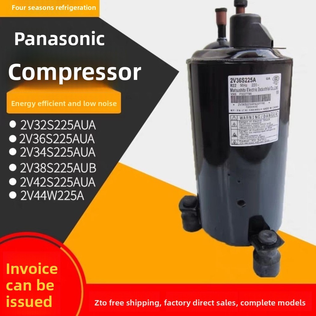 Brand New Panasonic 2P Compressor 2V36S225AUA3P Air Conditioner Refrigerator Cooling Unit 2V32S225AU