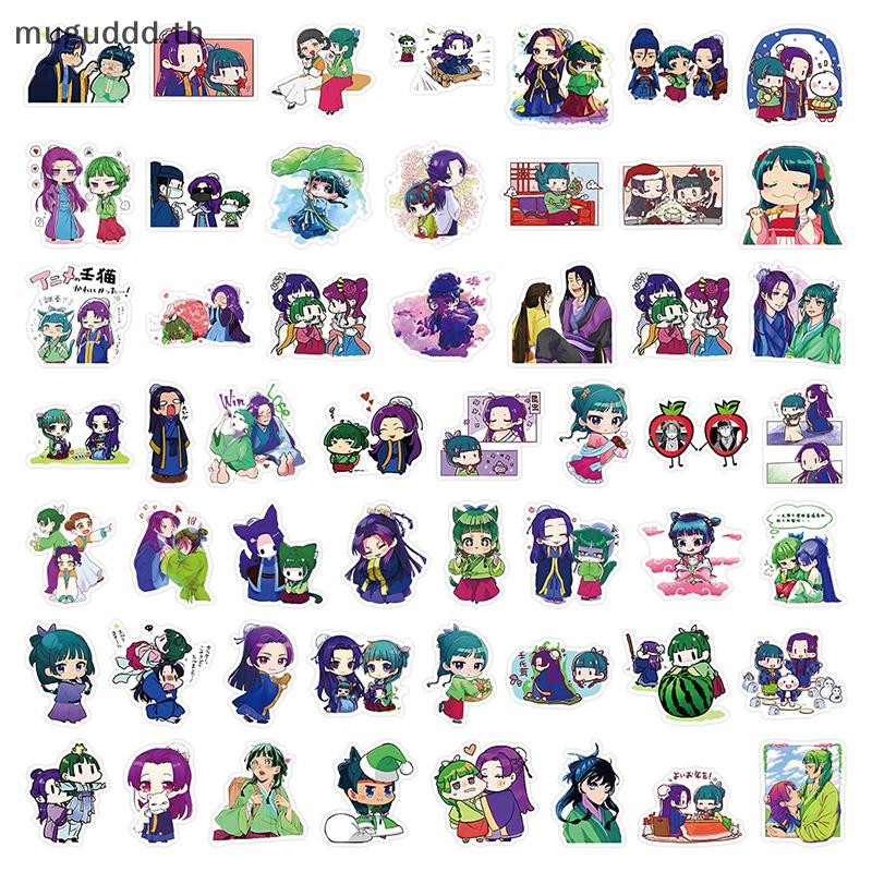 # gugugugu # 53 ชิ้น Maomao Apothecary Diaries สติกเกอร์ Jinshi อะนิเมะ Decals ของเล่นเด็กรถสเก็ตบอร
