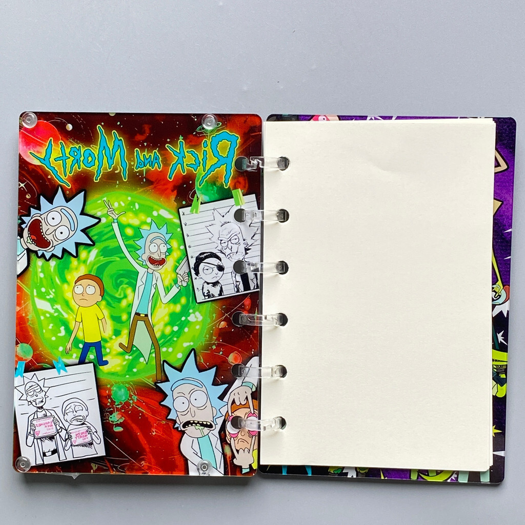 SG SELLER[A7Shake Book]Rick and Morty Shaking Fun Notebook ขายร้อน Student Journal NotebookHT99 Z7AK