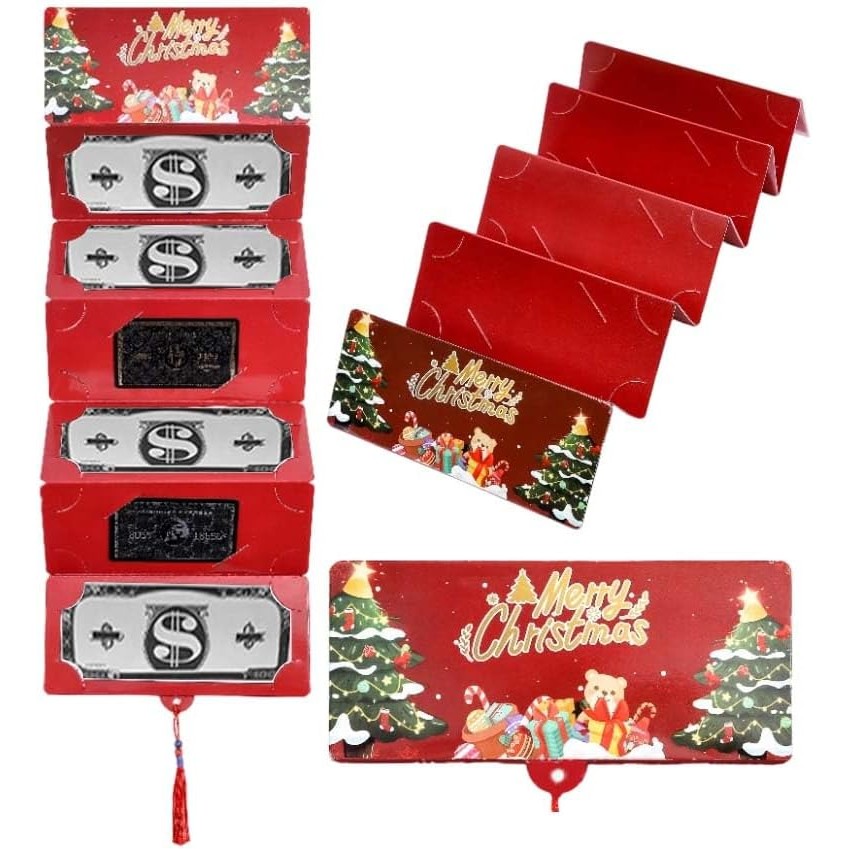 2026 ใหม่คริสต์มาสเงินสดของขวัญซอง,ทําเองเงินสดของขวัญผู้ถือบัตร คริสต์มาสที่มี10ช่อง,อัพเกรดแปลกใจผู้ถือบัตรคริสต์มาสเงินสดซองกับคลิปเงินสําหรับผู้หญิงผู