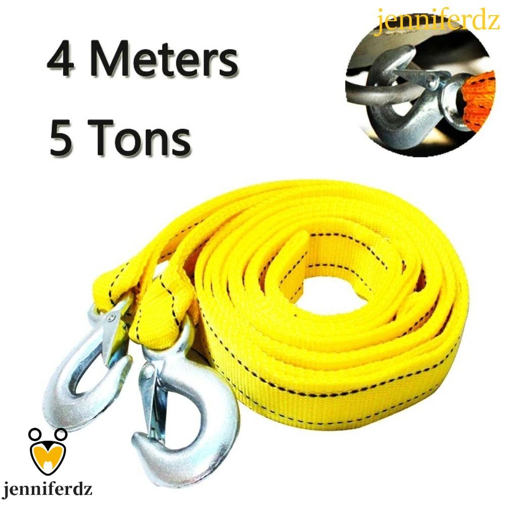 JENNIFERDZ สายลากรถ, Heavy Duty High Strength Trailer เชือก,เครื่องมือกู้ภัย 3M 4M ทนทาน 3 ตัน 5 ตัน
