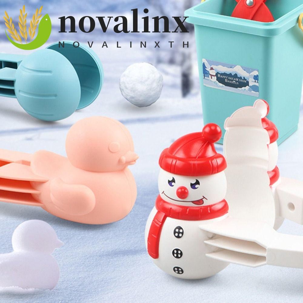 NOVALINX Duck Snowball Clip, Montessori Early Education Dinosaur Snowball Maker Mold, Winter Fight S
