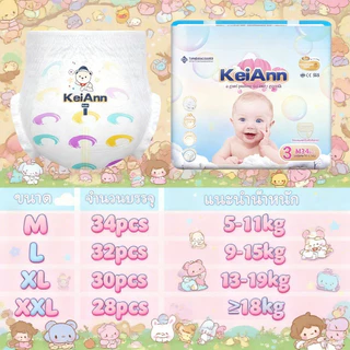 Berma Baby แพมเพิสเด็ก ผ้าอ้อมเด็กแบบใช้แล้วทิ้ง นุ่มบางเบา ระบายอากาศได้ดี M-XXL
