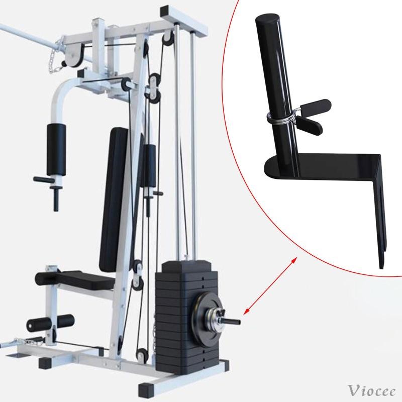 [Viocee] Gym Weight Stack Extender, Weight Stack Pin Dumbbell Accessories Steel Barbell Parts Add We