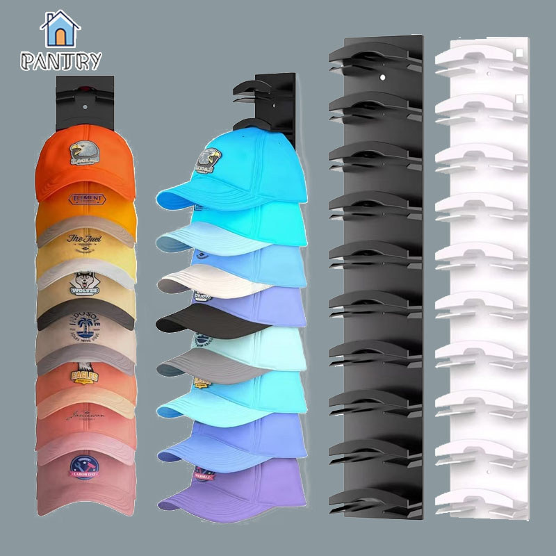ชั้นเก็บหมวก ชั้นวางหมวกติดผนัง สำหรับเก็บหมวกเบสบอล ประหยัดพื้นที่ในบ้าน