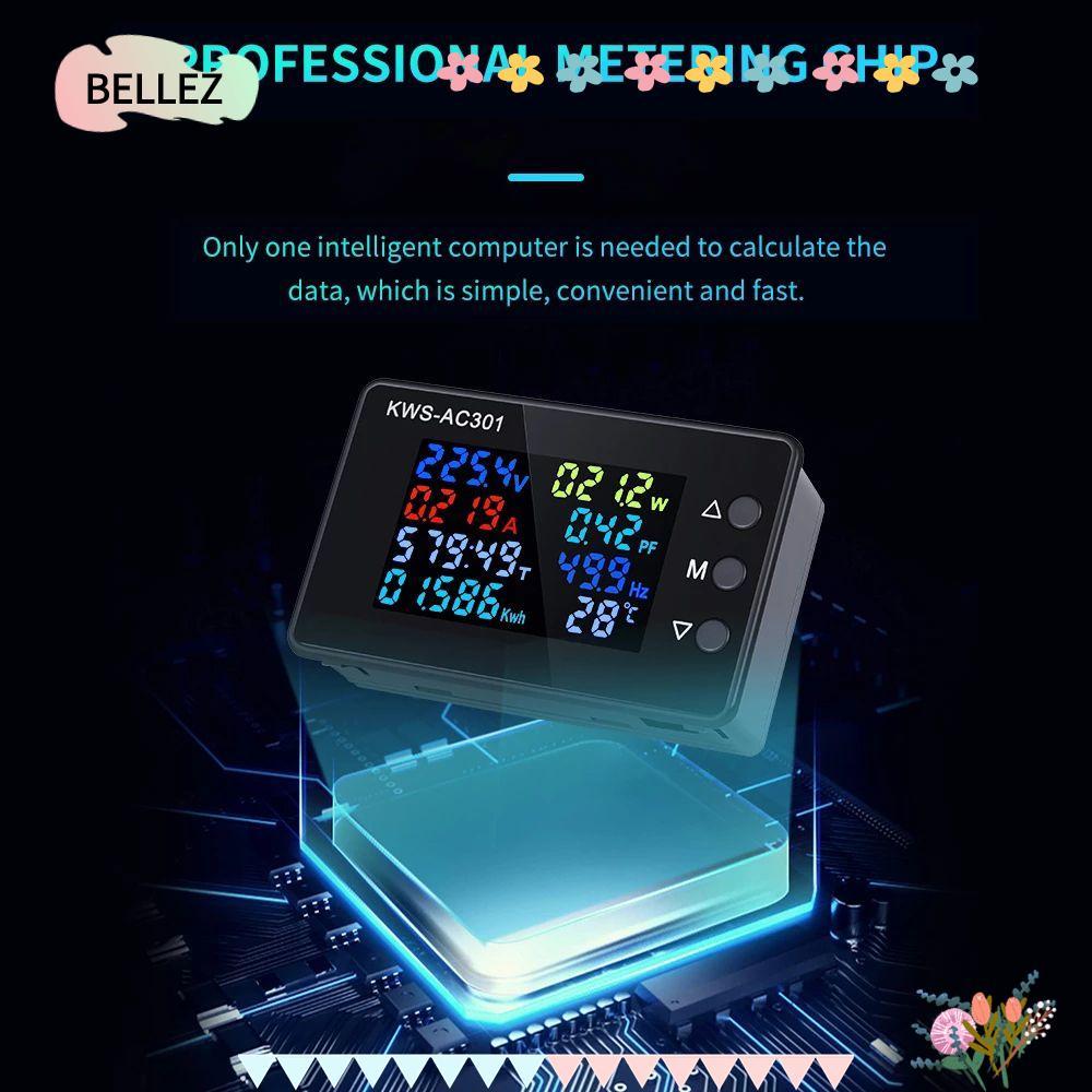 BELLEZ AC Wattmeter 0-100A Dedicated Chip Power Detector KWS-AC301 Power Energy Meter
