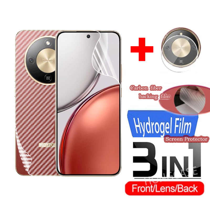 3in1 ป้องกันหน้าจอสําหรับ Honor X9D X70 5G 2025 ด้านหน้ากลับเลนส์ฟิล์มไม่กระจกนิรภัยคลุมทั้งหมดป้องกัน Hydrogel