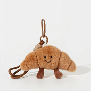 อุปกรณ์เสริมกระเป๋าเป้ลายครัวซองต์น่ารัก ตกแต่งกระเป๋าแบบการ…