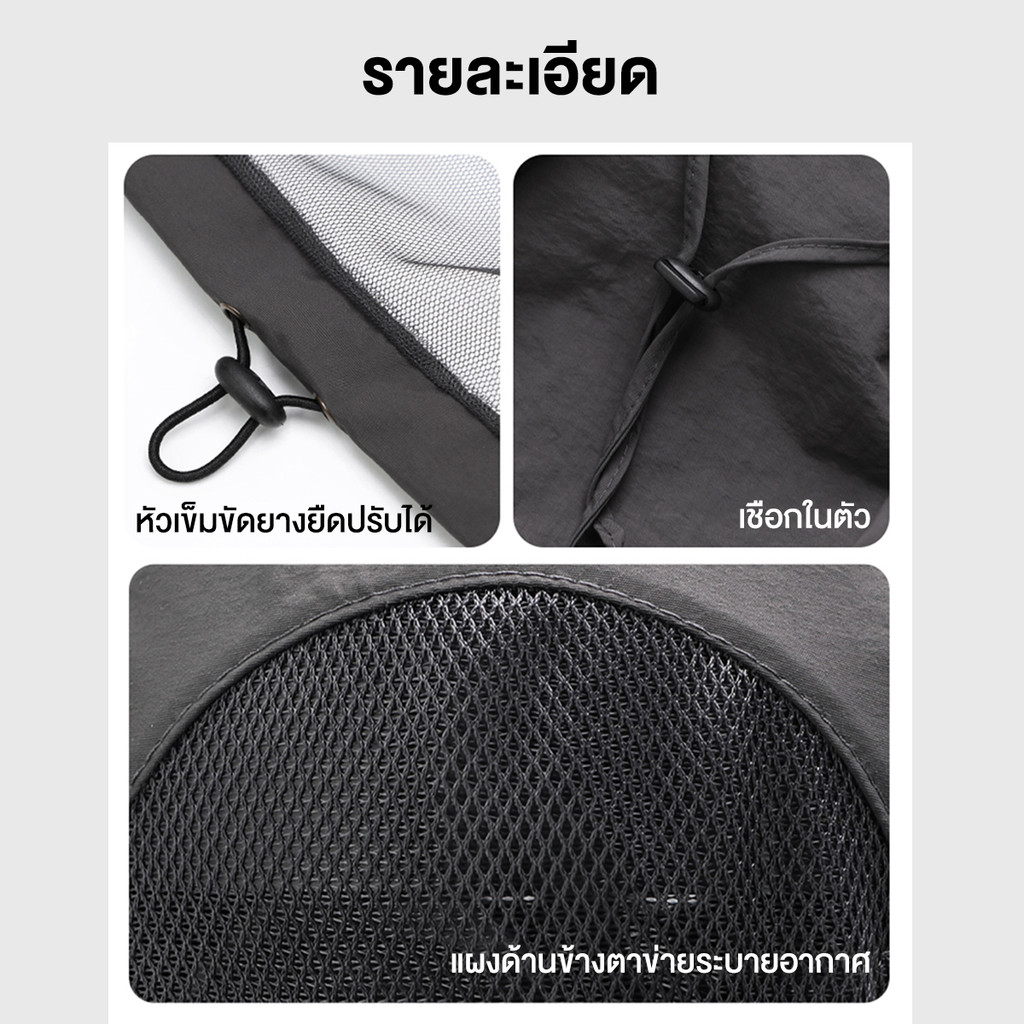 New หมวกกันยุง หมวกคลุมปีกกว้าง กันแดด UPF50+ ตาข่ายกันแมลง หมวกเดินป่า หมวกมุ้ง  เหมาะสำหรับออกไปเที่ยว - รูปที่ 7