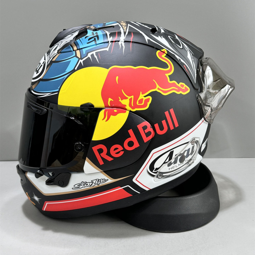 2025NEWARAI RX7X Red Bull Guard Full Face Helmet Arai Red Bull Full Face Helmet Arai Riding Hat Full