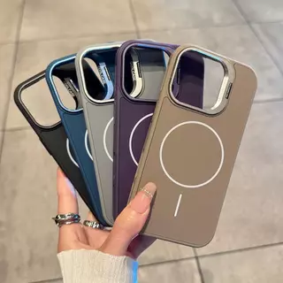 เคสโทรศัพท์ระบายความร้อน พร้อมขาตั้งหรูหรา สำหรับ iPhone 17Pro Max, 17Air, 11, 12, 13, 14, 15, 16, Pro Max Plus