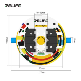 เครื่องมือซ่อมมือถือ RELIFE RL-601Q ขอบแคลมป์เมนบอร์ด จิ๊กแก้วนิรภัย ทนความร้อน 500°C กันไฟฟ้าสถิต กันสนิม