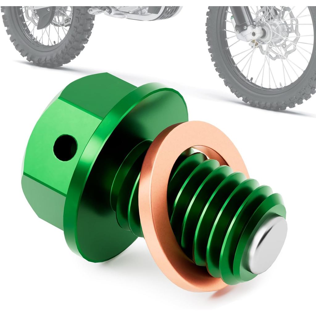 แม่เหล็กน้ํามันท่อระบายน้ําปลั๊กน้ํามันเครื่อง Bolt CNC สําหรับ KX65 KX85 KX100 KX125 KX250 KX500 KX