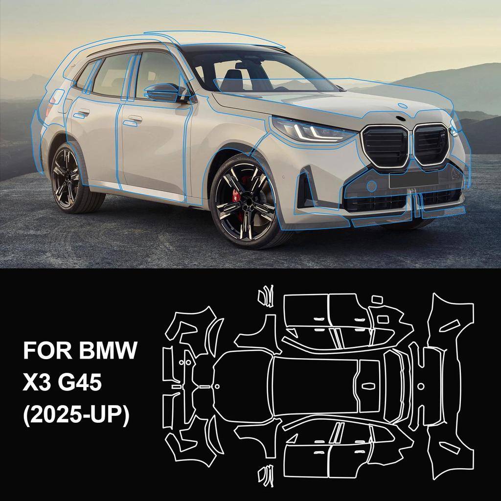 สําหรับ BMW X3 G45 Sport 30 M50 M Sport 2025 ฟิล์มป้องกันสี Anti-Scratch Body สติกเกอร์ Original Pre