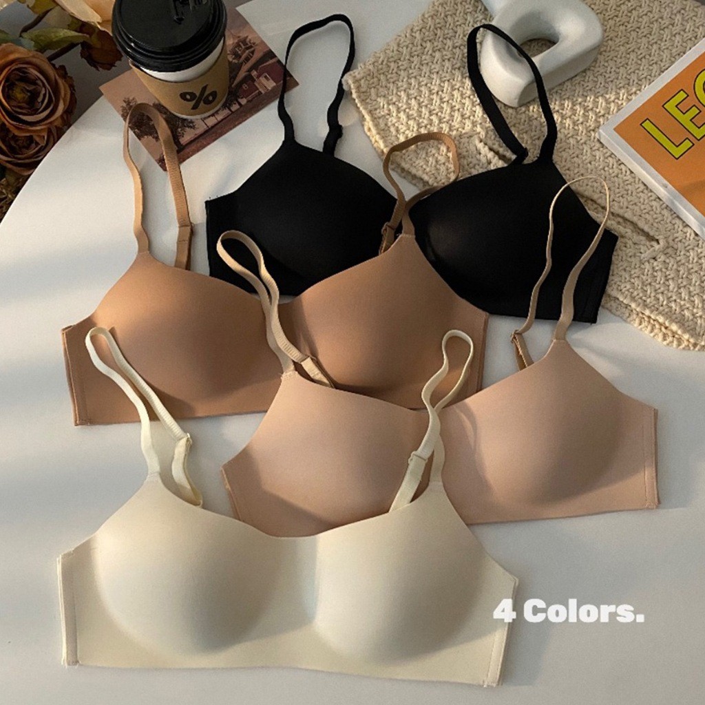Lace & Bliss🌸Bra เจลลี่บรา บราไร้ขอบ เสื้อชั้นใส่สบาย เนื้อผ้านิ่ม เก็บทรงดี #B03
