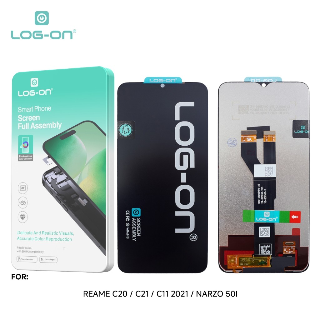 LCD LOG-ON สําหรับ REALME C20 / C21 / C11 2021 / NARZ0 50i FULLSET TOUCHSCREEN รับประกัน 7 วัน