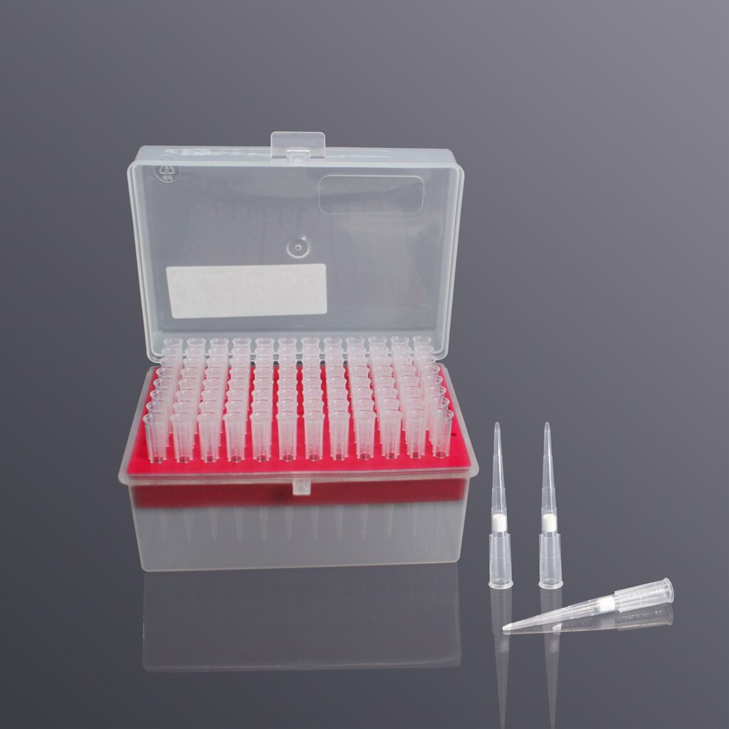 Filter tips, Low retention 100 μl., sterile,(96pc/rk)#FT-100-LR-R-S, Labselect