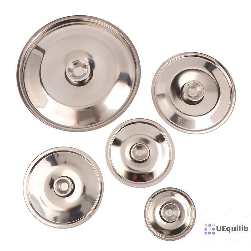 Uequilib 10-26 ซม.รอบฝาหม้อ Thicken สแตนเลส Saucepan ฝาครอบเปลี่ยน Universal ห้องครัวอาหารฝาปิดอุปกรณ์ครัวใหม่