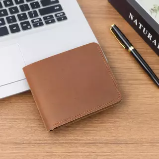 Collin Kacey FS1~3 New Collection 2026 กระเป๋าสตางค์หนังแท้ สไตล์วินเทจ แถมฟรีกล่อง Genuine leather short wallet