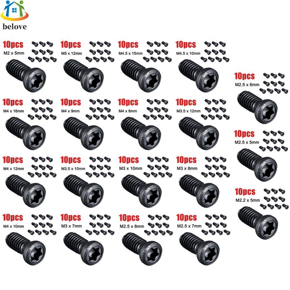 ชุดสกรู Torx 10 ชิ้น M2 M2 5 สําหรับ M3 M5 สําหรับใบมีดคาร์ไบด์ใช้ในเครื่องกลึง CNC เครื่องมือ