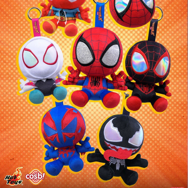 Spider-Man COSBI ตุ๊กตาจี้กล่องตาบอด - Venom ไวนิลพวงกุญแจตุ๊กตาของขวัญวันเกิด fu.ph
