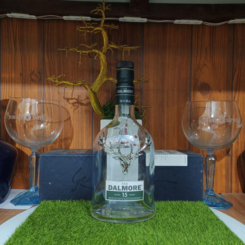 Vỏ chai rượu ngoại Dalmore 15 năm Full Box Xuất Xứ Scotland cực chất (chai rỗng)