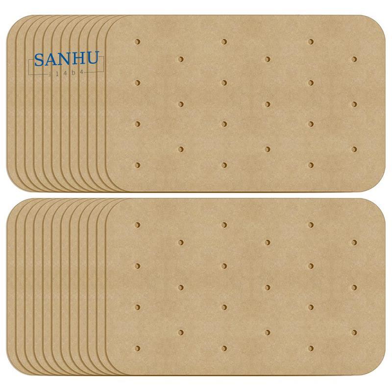 200 ชิ้น Air Fryer กระดาษ Air Hole Air Fryer Parchment กระดาษสําหรับ DZ201, DZ401 Dual Air Fryer อุป