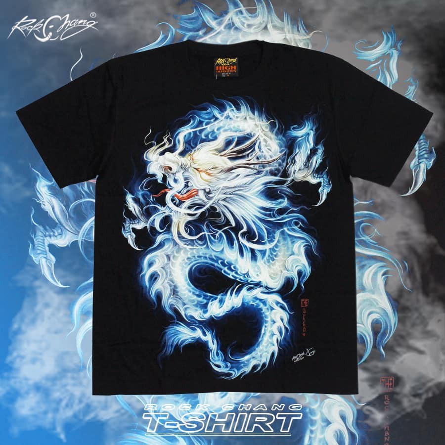 เสื้อยืดเรืองแสง White Dragon ROCK CHANG HD123 T-shirt