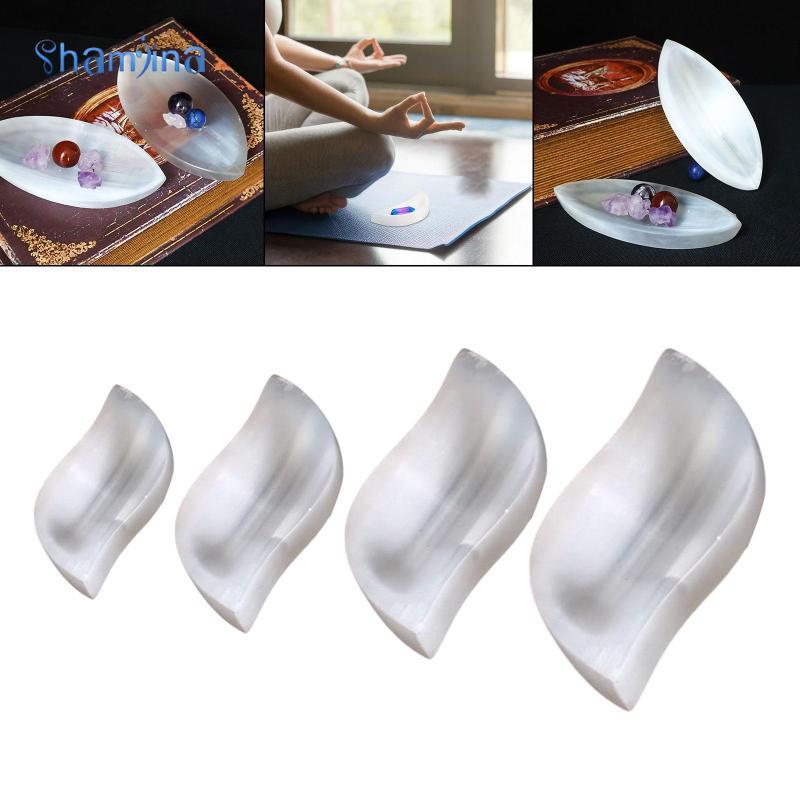 [Shamjina] Selens คริสตัลแผ่นทําความสะอาดถาดเครื่องประดับคอนเทนเนอร์ถาดแสดงเครื่องประดับทําจาก Selen