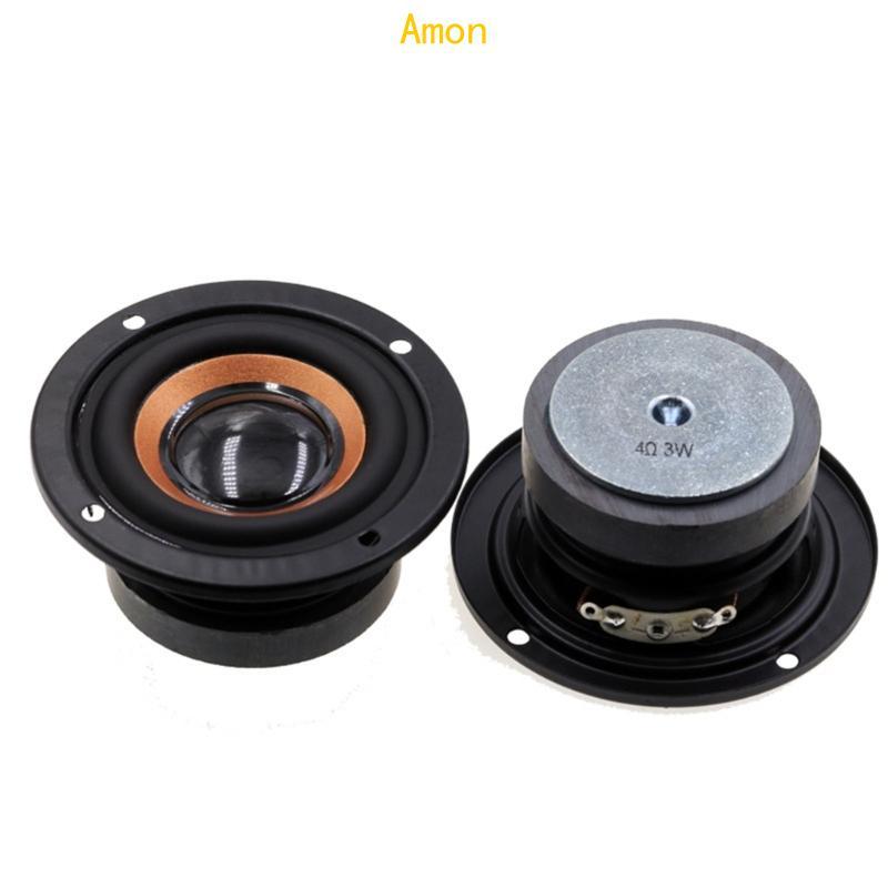 Amon 3W Speaker 4Ohm 2Inch Rubber Side Speakers Horn Multimedias Speakers Set