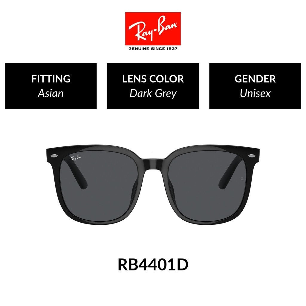 RB4401D 601/87 Frame color: แว่นกันแดดสีดํา