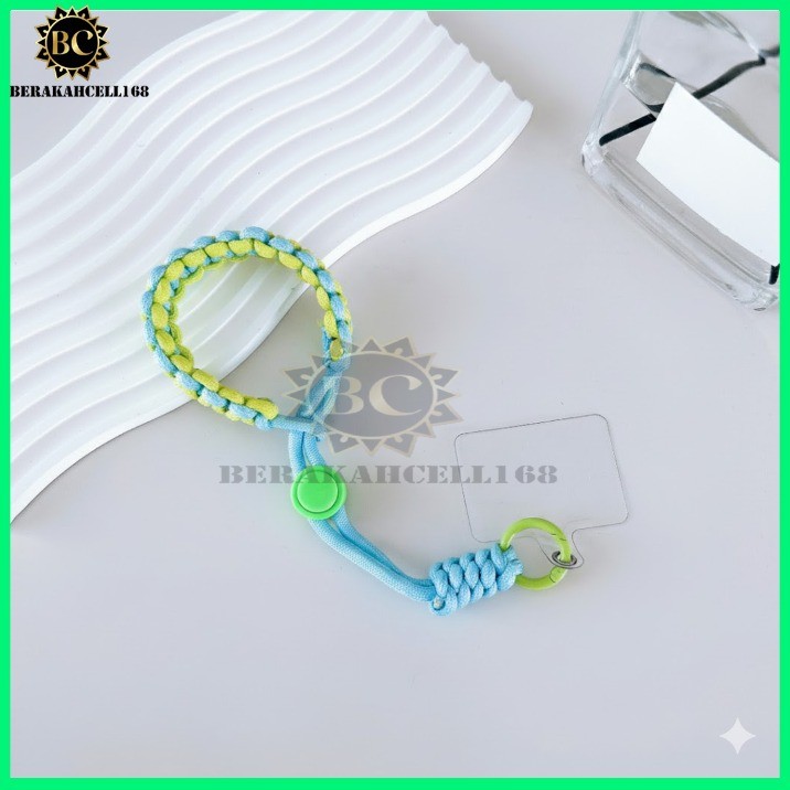 BCL168- ADJUSTABLE และ CUTE PHONE WIST STRAP - SAFE & STYLISH - KNITTED KNOT MOTIF