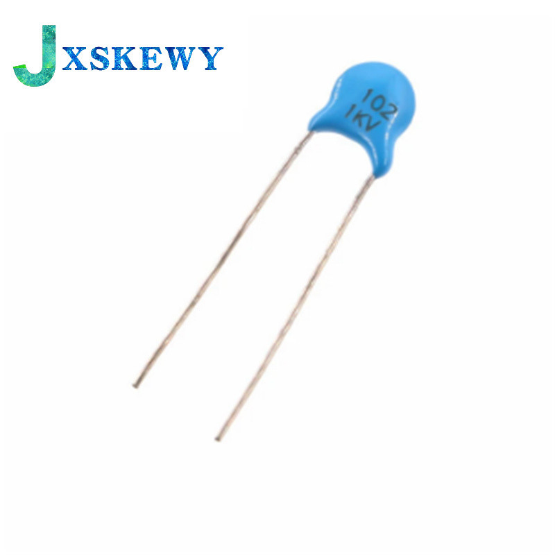 20PCS 1KV 102 1NF ตัวเก็บประจุเซรามิกแรงดันสูง DIP ความจุ 1000V 1nf