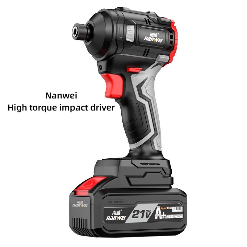 Nanwei Lithium Battery Impact Screwdriver Household Electric Screwdriver Electric Drill Rechargeable