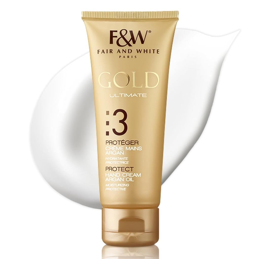 FAIR & WHITE Gold Hand Cream - 4.4 Fl oz / 125 ml - Formulated to Remove Stretch Marks with Shea But