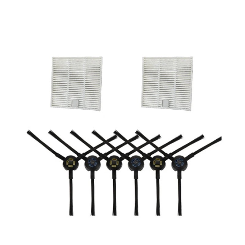 Ilife V9e หุ่นยนต์กวาดแปรงด้านข้างกรอง