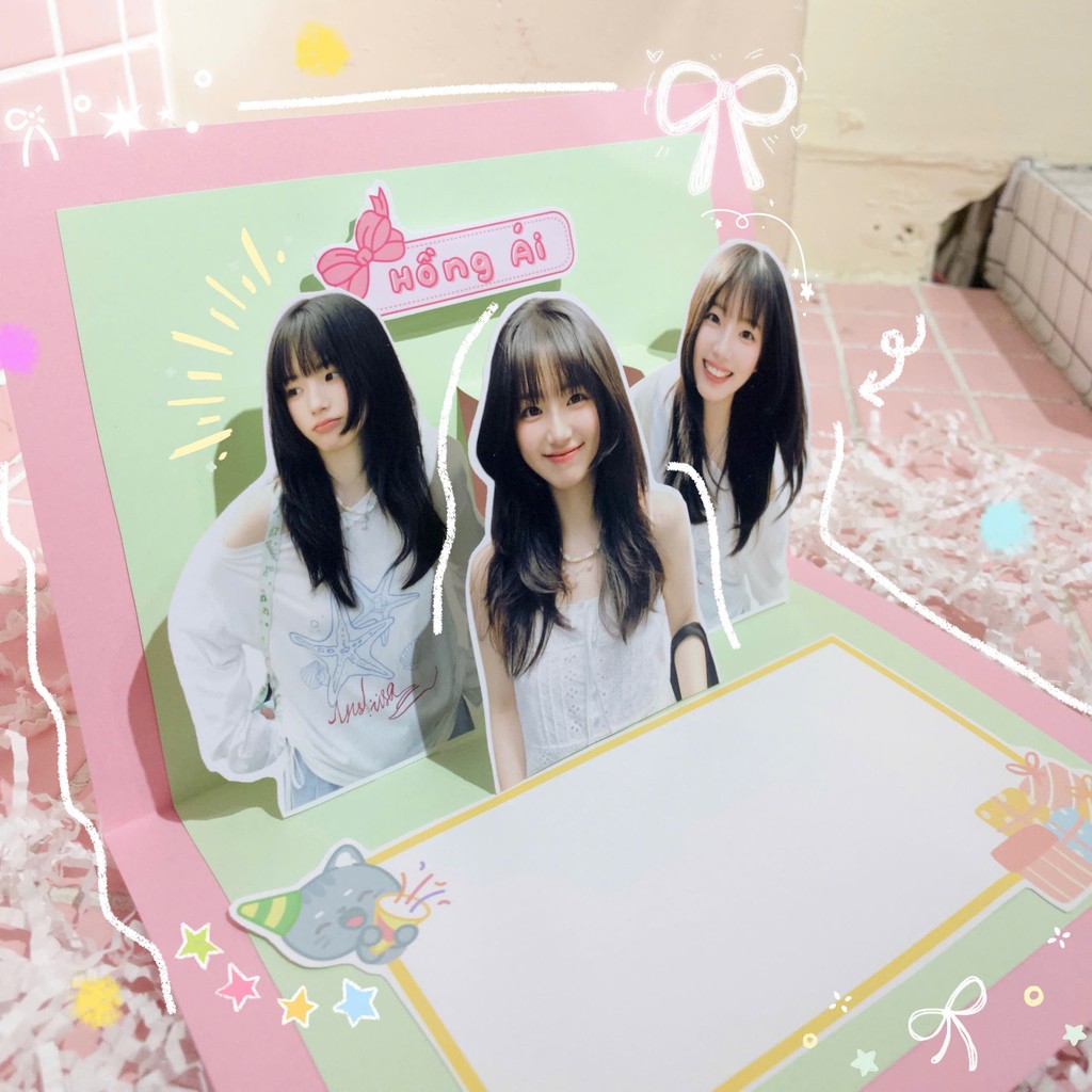 การ์ด POP-UP พร้อม 3d EMBOSSED PHOTOS พิมพ์ตามความต้องการ