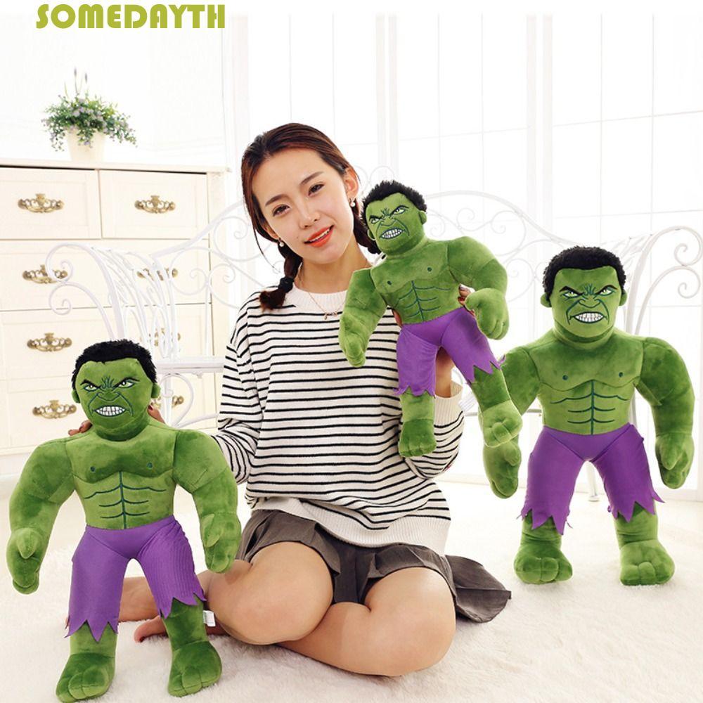 SOMEDAY Hulk ตุ๊กตาตุ๊กตาน่ารักการ์ตูน Avengers Plushie, เด็กของขวัญจําลอง Creative The Incredible H