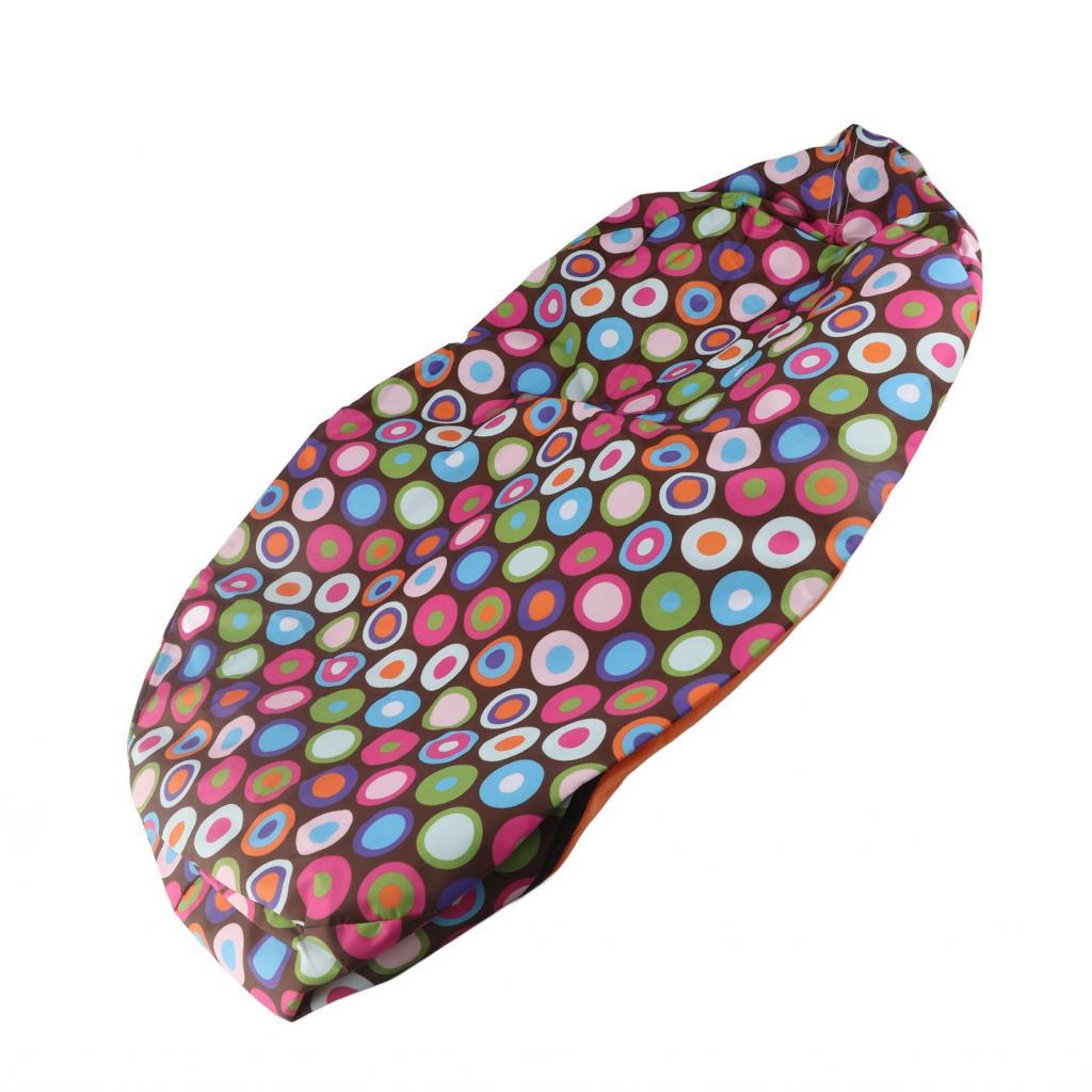 Baby Bean Bag Base Snuggle Bags Infant Sleeping Bed Seating Without Filling Circle & Orange