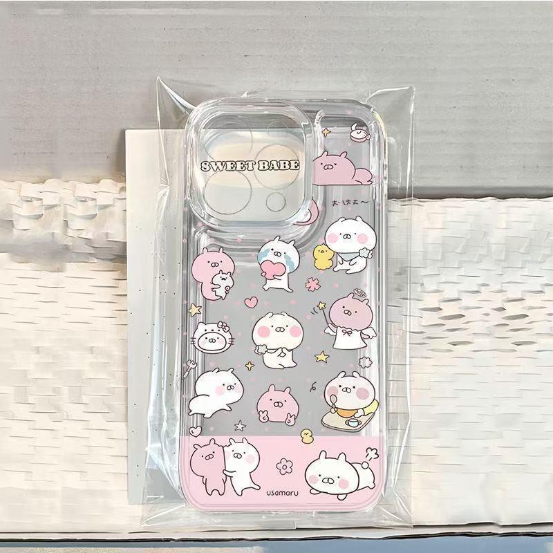 เคสRealmeใสนุ่มhpพร้อมสัตว์น่ารักUsamaruสําหรับrealme 5 5i 6i C3 7 8 9i 11 12 PRO MAX 12 Plus C2 A1K