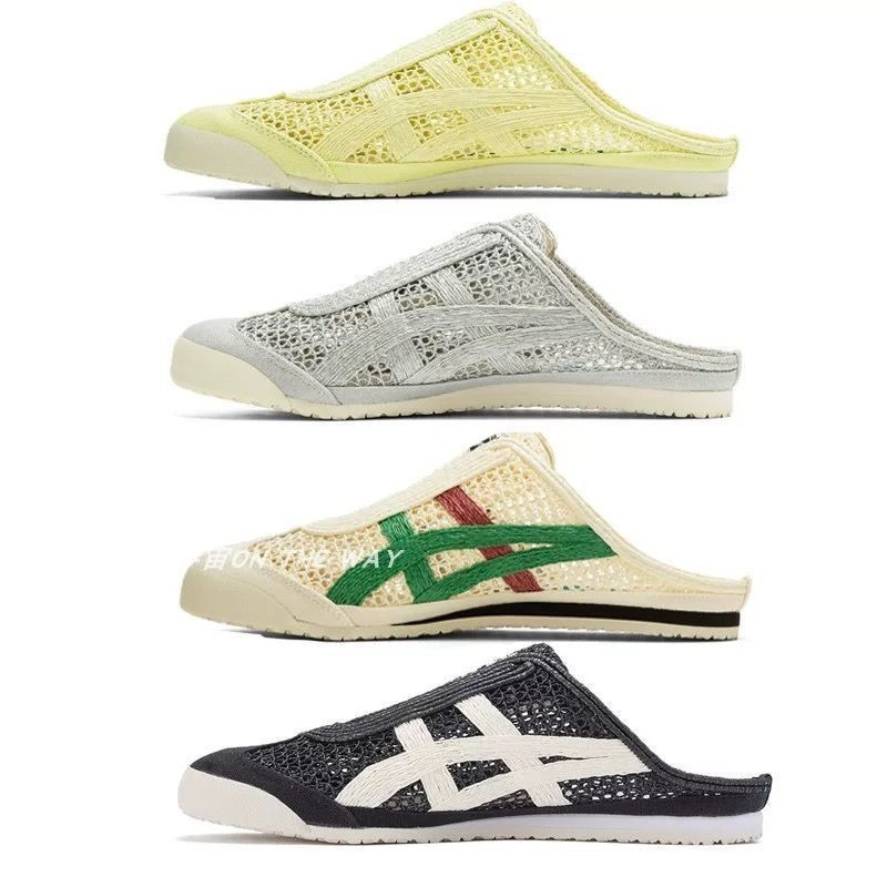 Oniutska Tigei Mexico 66 ™     SABOT รองเท้าแตะตาข่ายสําหรับผู้ชายและผู้หญิงรองเท้าลําลอง JCE7 I8ZT