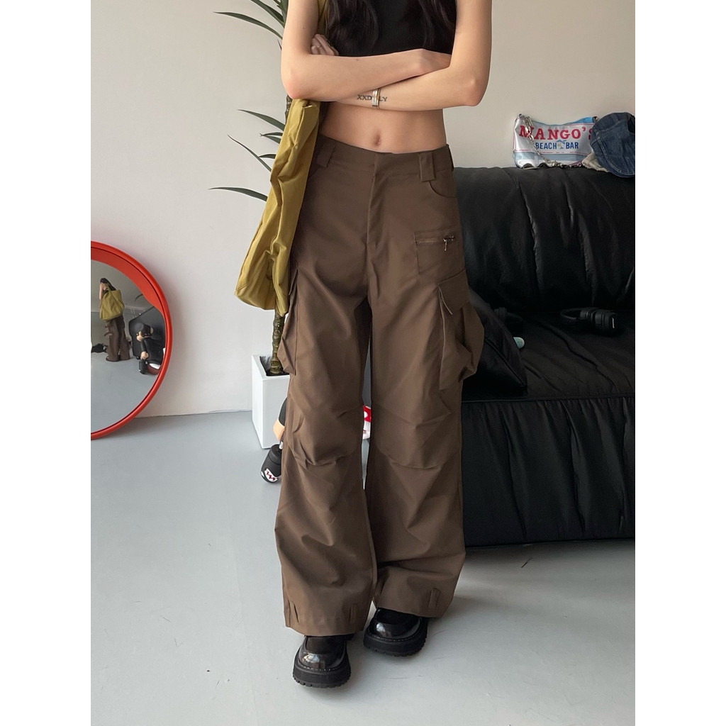 E7Q8 (Original Delphinium) สไตล์เรโทรอเมริกัน ยีนส์โอเวอรอลส์สำหรับผู้หญิงปี 2023