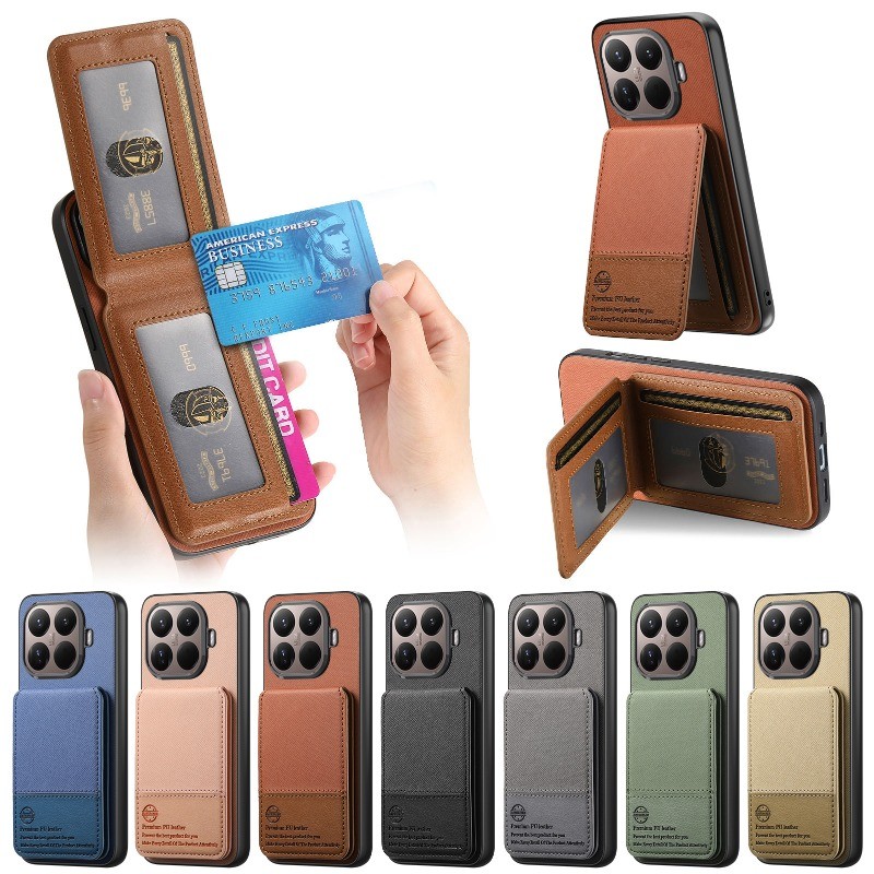 สําหรับ Xiaomi 17T 17TPro Flip กระเป๋าสตางค์ช่องใส่การ์ดสําหรับ Xiaomi 17T Pro PU หนังแม่เหล็กกันกระแทกฝาครอบ
