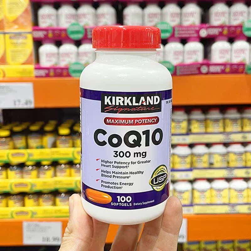 US Direct Mail Kirkland Kirkland CoQ10 ความเข้มข้นสูง Coenzyme Q10 300 มก. 100 แคปซูล