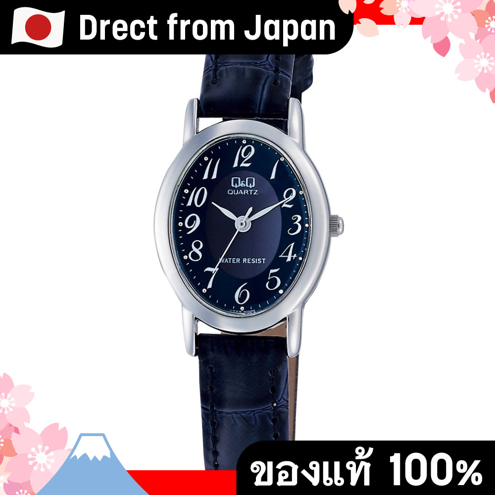 【Direct from Japan】[Citizen Q & Q] สายหนังกันน้ำแบบอะนาล็อก VZ89-305 LADIES NAVY  ซื้อจากร้านค้าอย่า