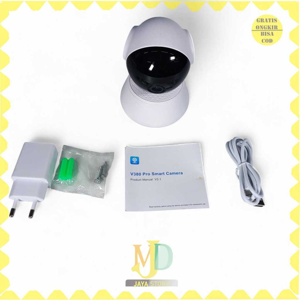 V380 Pro กล้องวงจรปิด WiFi PTZ Active Alarm Night Vision Cloud Storage - Q6 Pro -MJD-