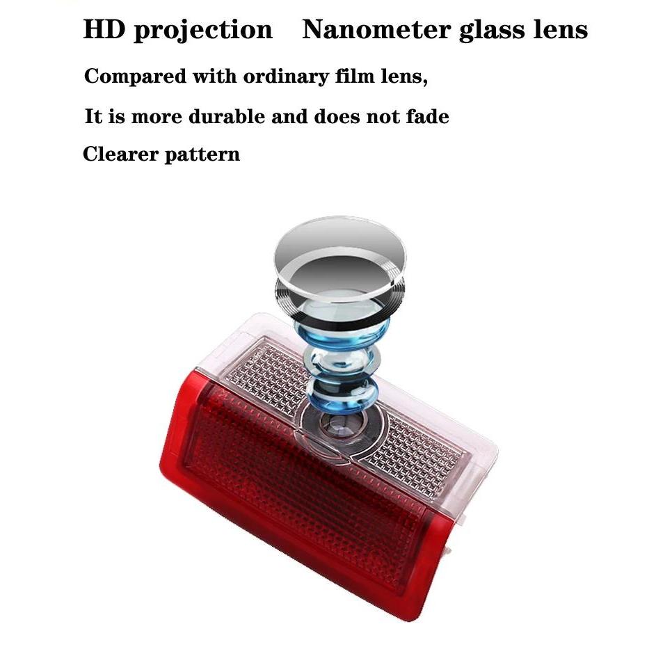 สําหรับ Mercedes Benz EQC Class EQC350 EQC400 HD LED โลโก้ 2 ชิ้น 4 ชิ้น 2018-2023 รถประตูเลเซอร์โลโ